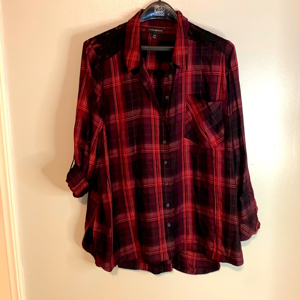 Lane Bryant women’s button down blouse size 26/28